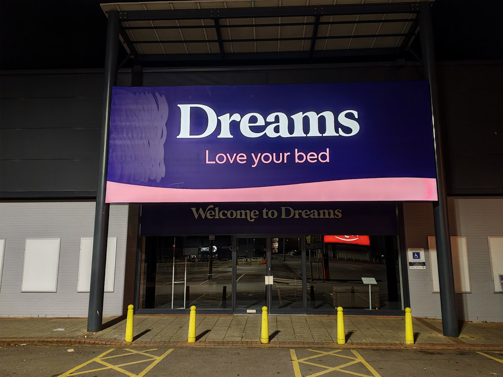 Dreams Illuminated Fascia Signage